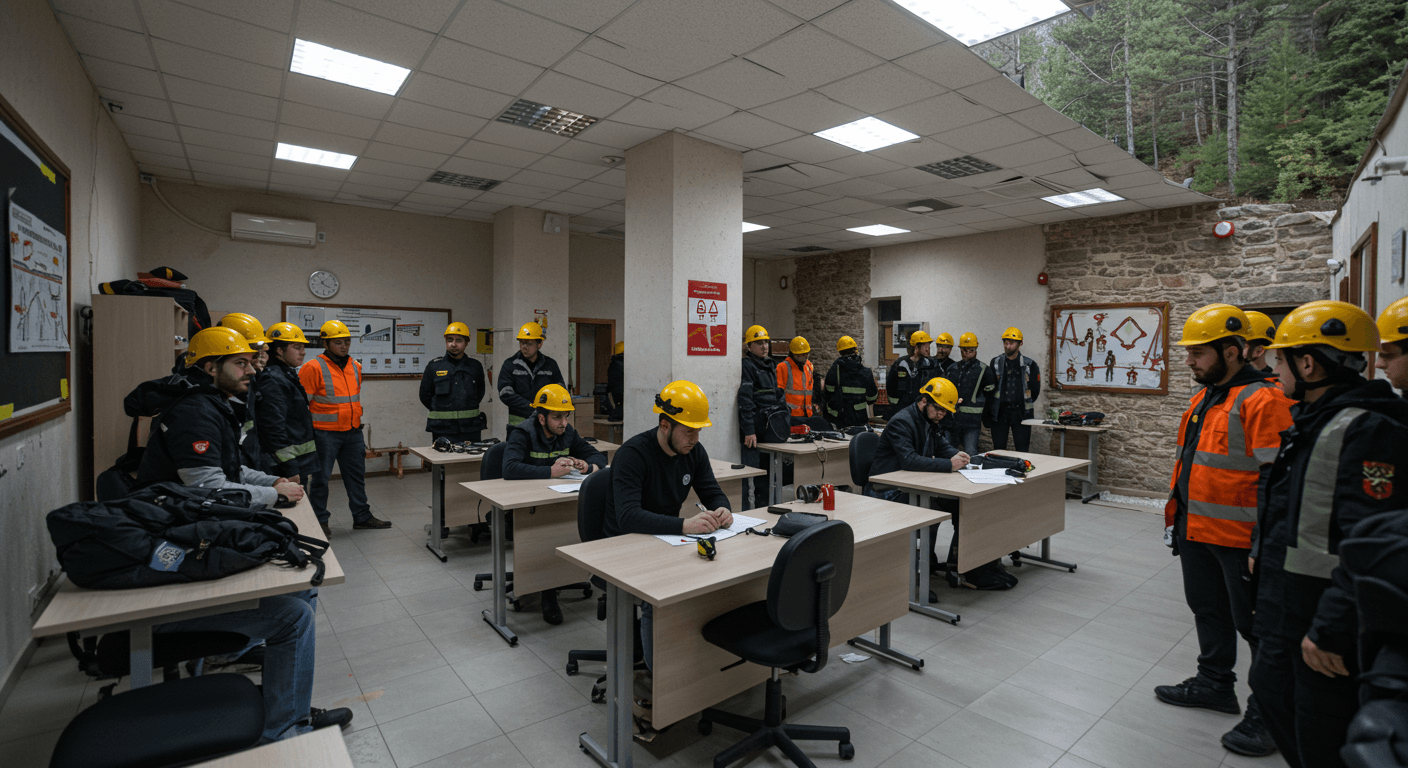 Akseki iş güvenliği kursu eğitim ortamı - Antalya Akseki İSG uzmanlık sertifika programı sınıf görüntüsü