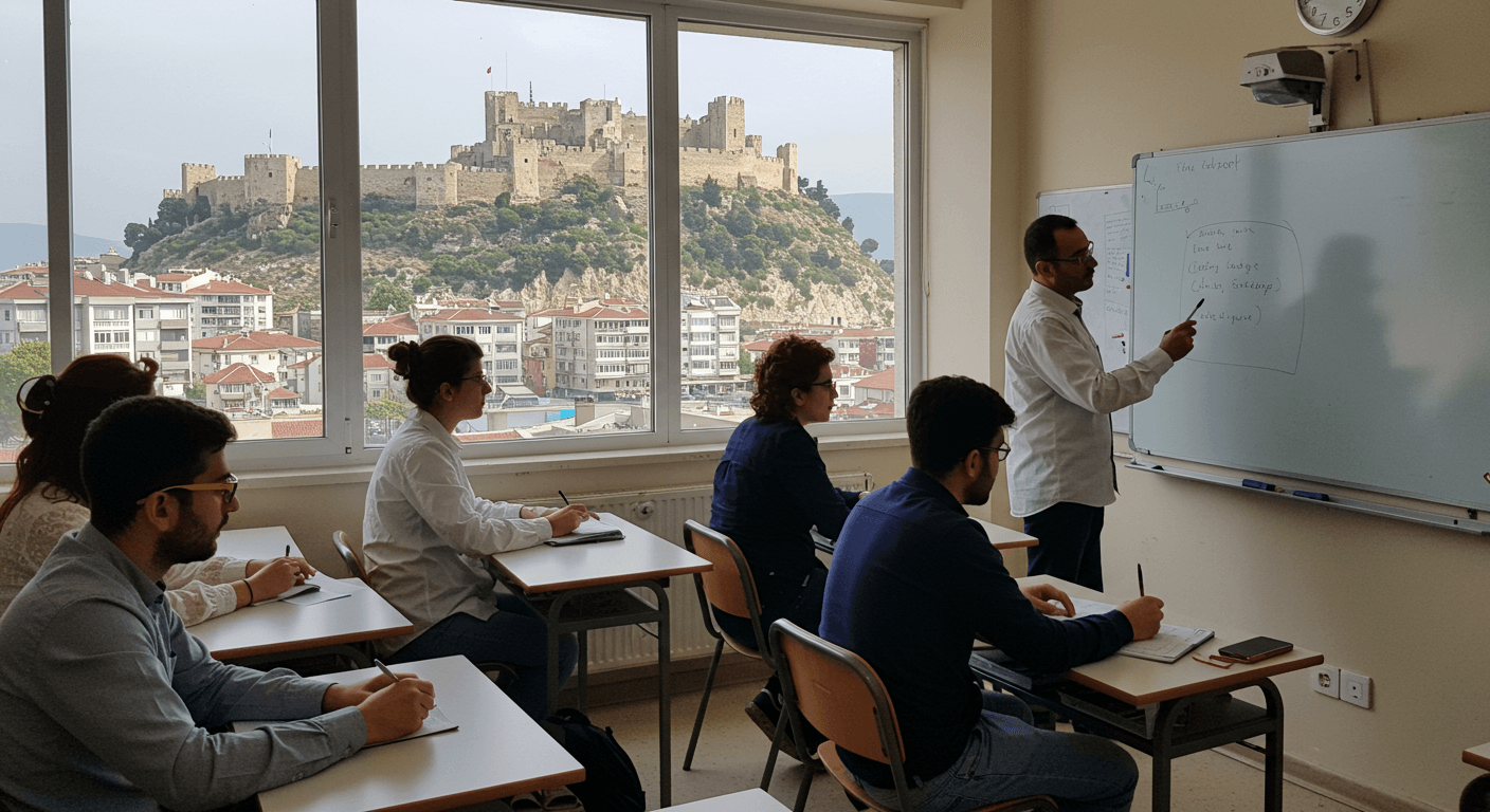 Alanya iş güvenliği kursu eğitim ortamı - Antalya Alanya İSG sertifika programı sınıf görüntüsü