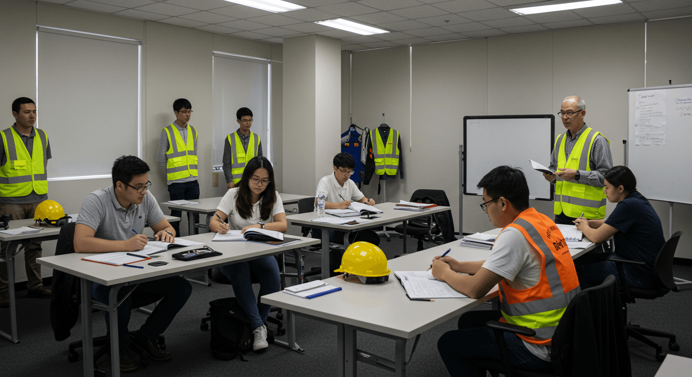 Bornova iş güvenliği kursu eğitim ortamı