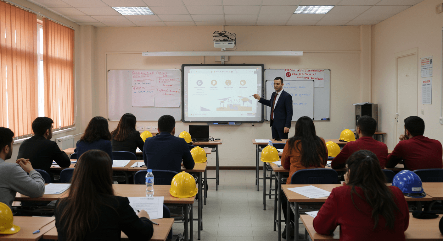 Buca iş güvenliği kursu eğitim ortamı