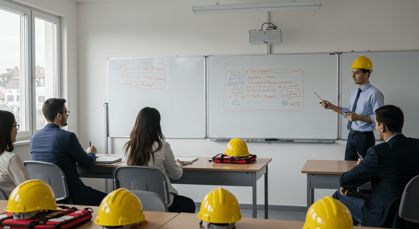 Evren iş güvenliği kursu eğitim sınıfı - Ofis Akademi İSG uzmanlığı eğitimi Ankara Evren