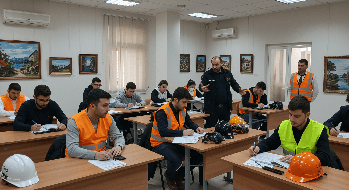 Güzelbahçe iş güvenliği kursu eğitim sınıfı - kahve kavurma ve rezidans inşaat sektörüne özel İSG uzmanlığı eğitimi İzmir Güzelbahçe