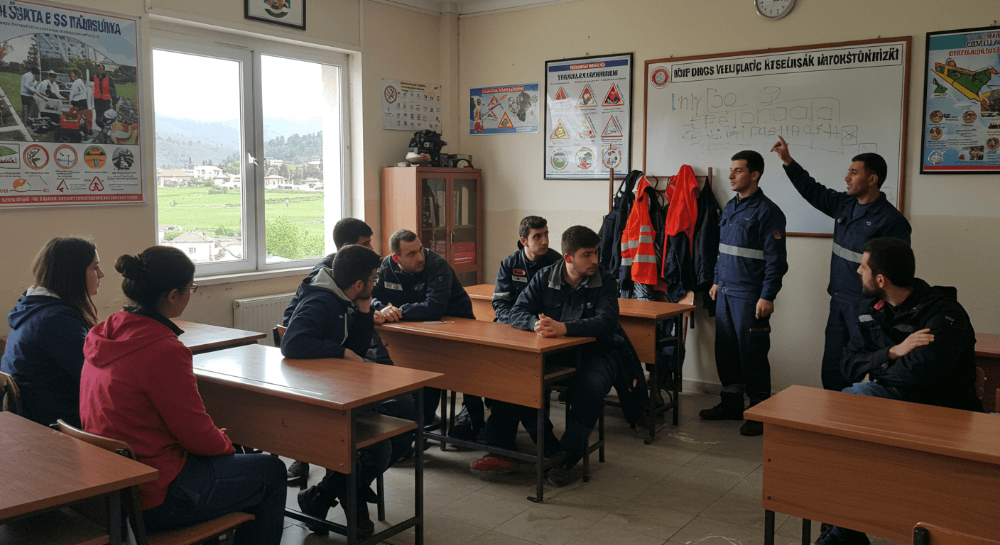 Keles iş güvenliği kursu eğitim sınıfı - kayak tesisi ve dağ ormancılığı İSG uzmanlığı eğitimi Bursa Keles