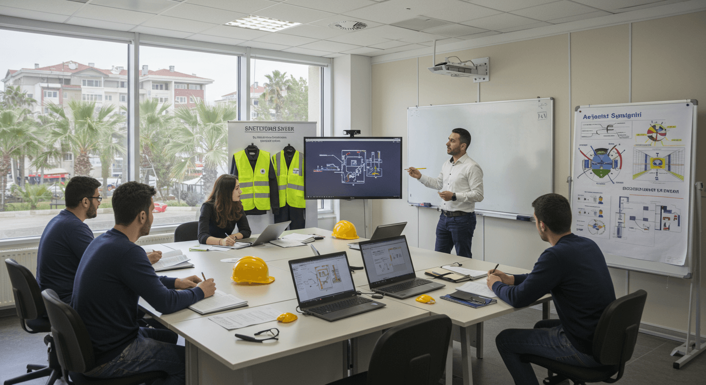 Muratpaşa iş güvenliği kursu eğitim ortamı - Antalya merkez İSG sertifika programı sınıf görüntüsü